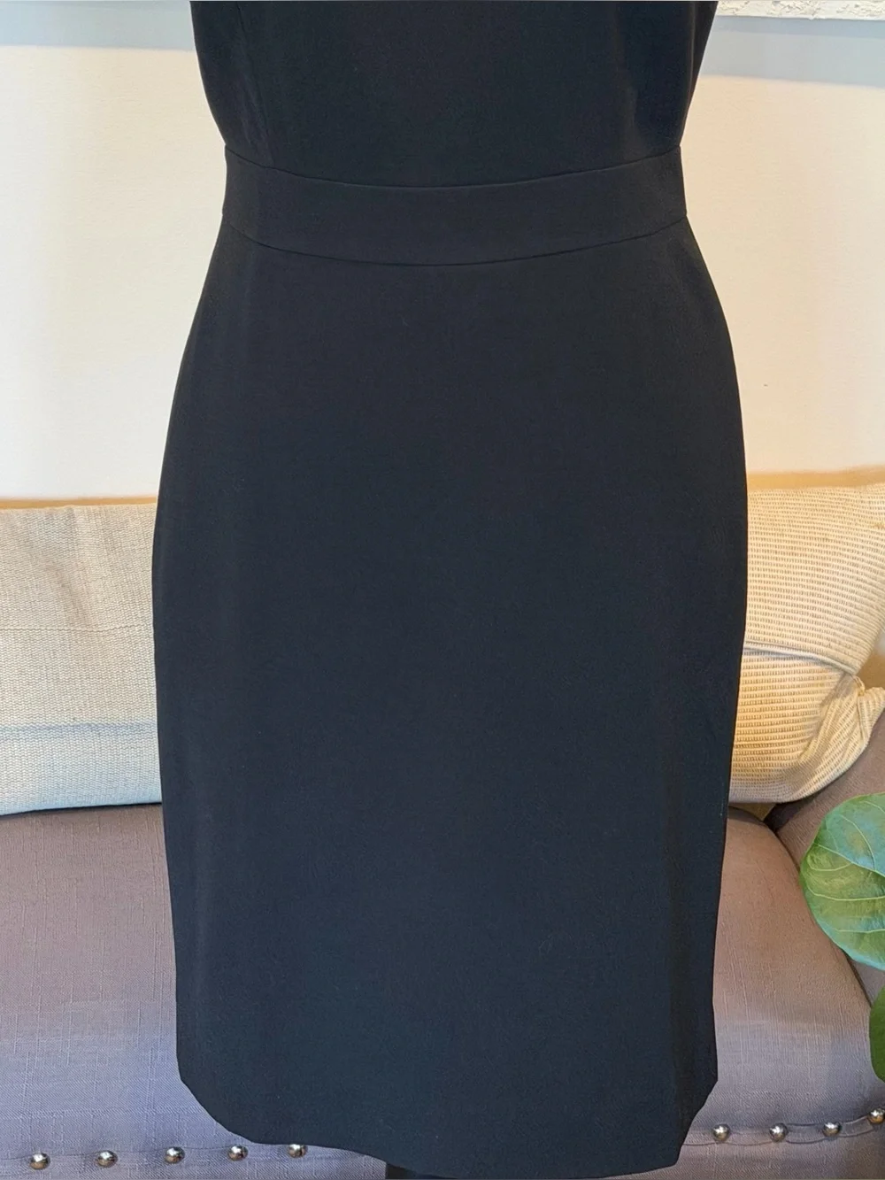 J. Crew Sheath Suiting Dress Four-Season Sleeveless Stretch Black Sz 4 NWOT - Picture 5 of 12